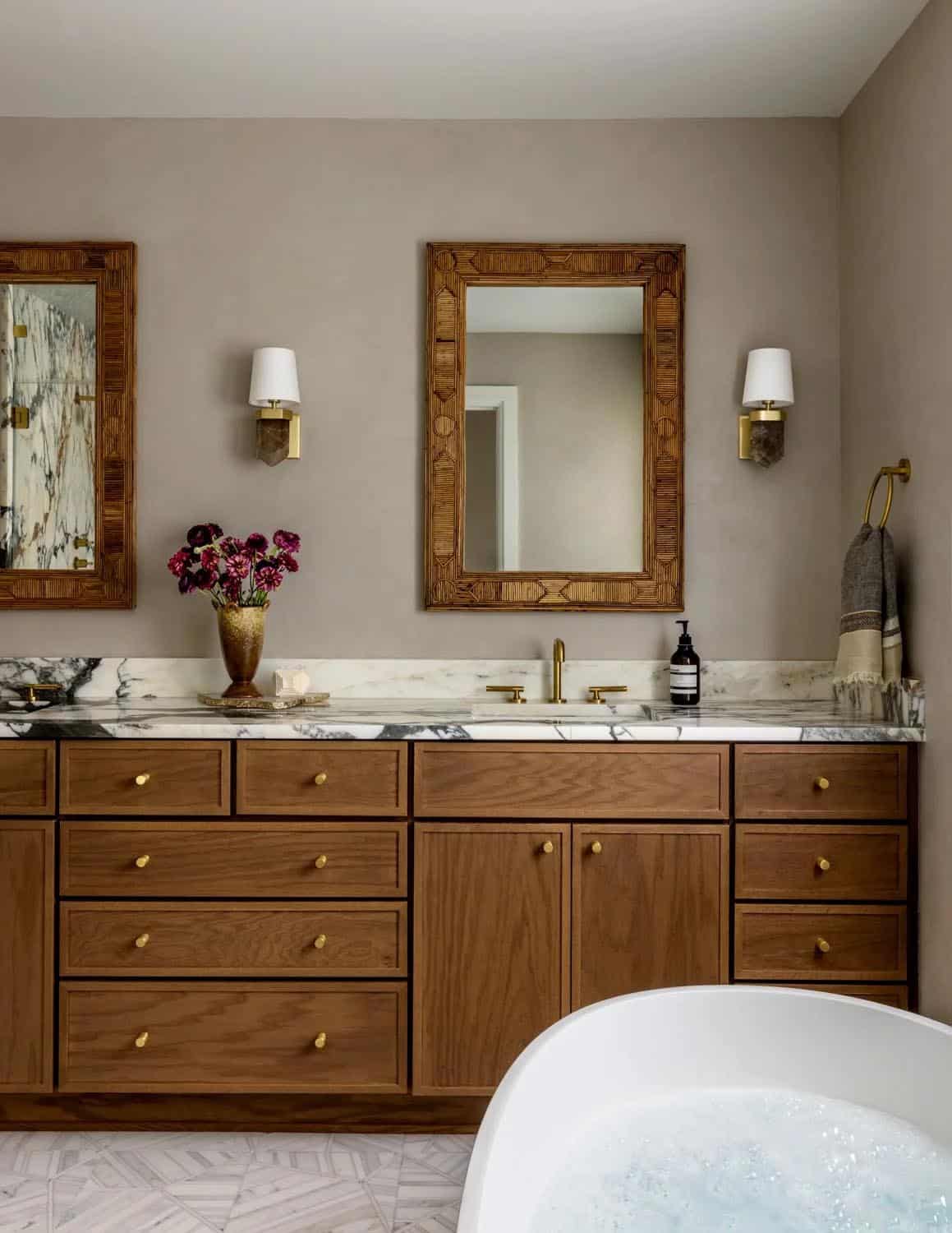 farmhouse style bathroom vanity
