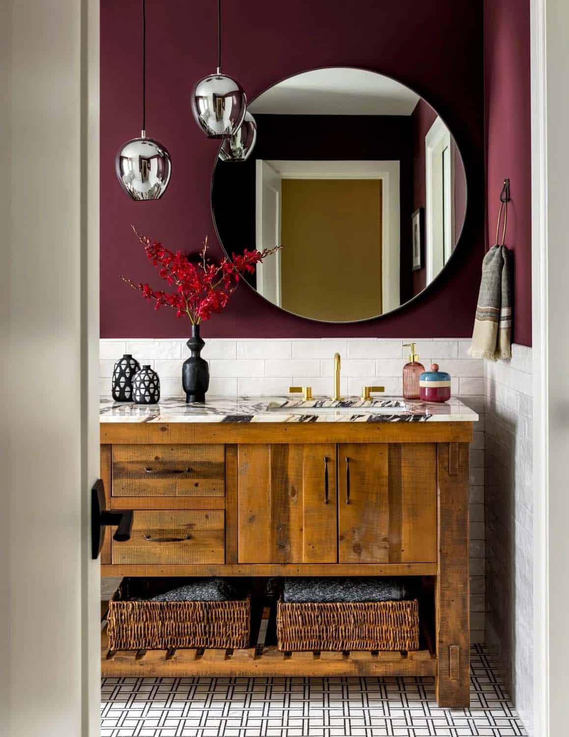 farmhouse style bathroom