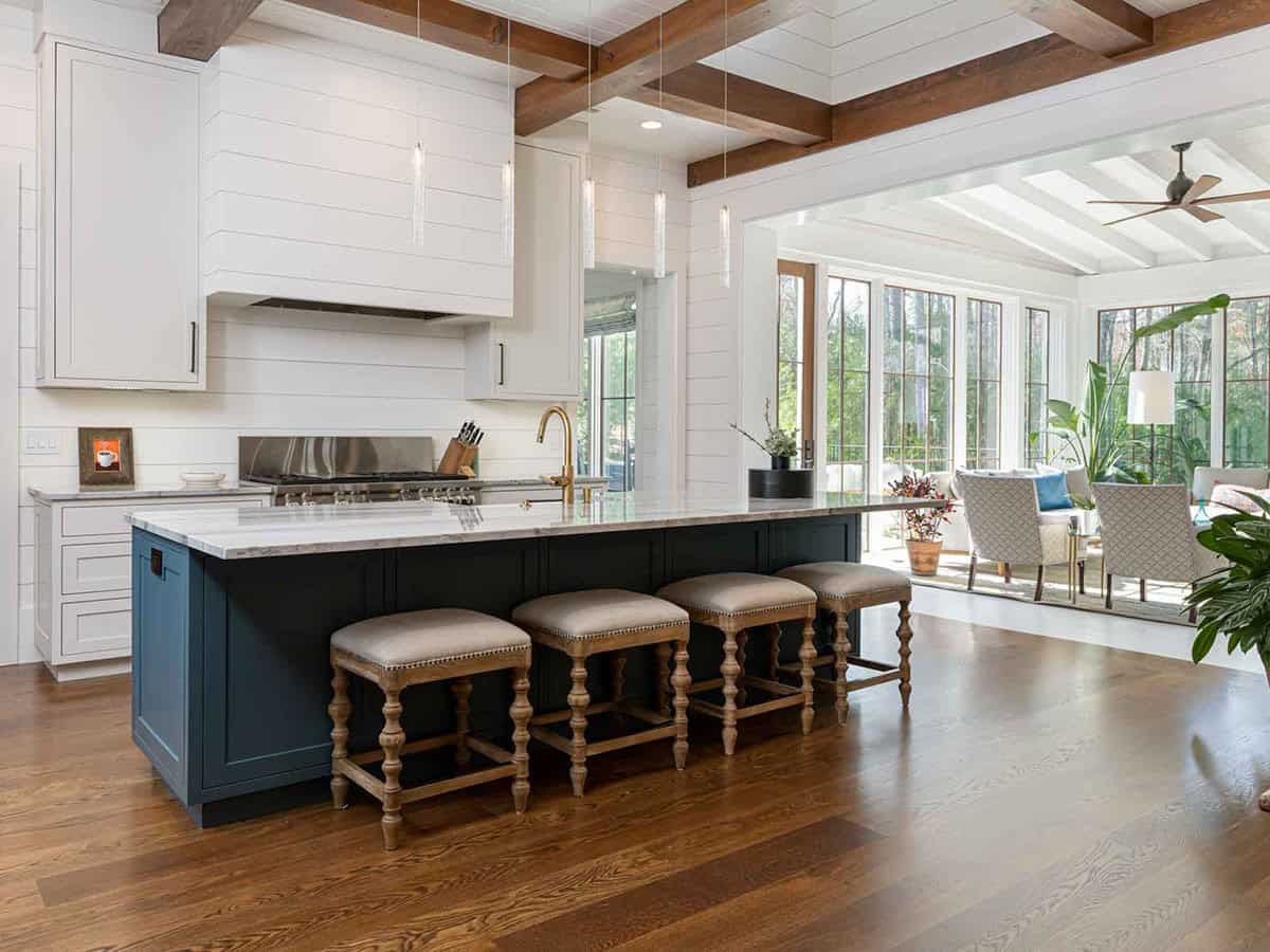 contemporary farmhouse style kitchen