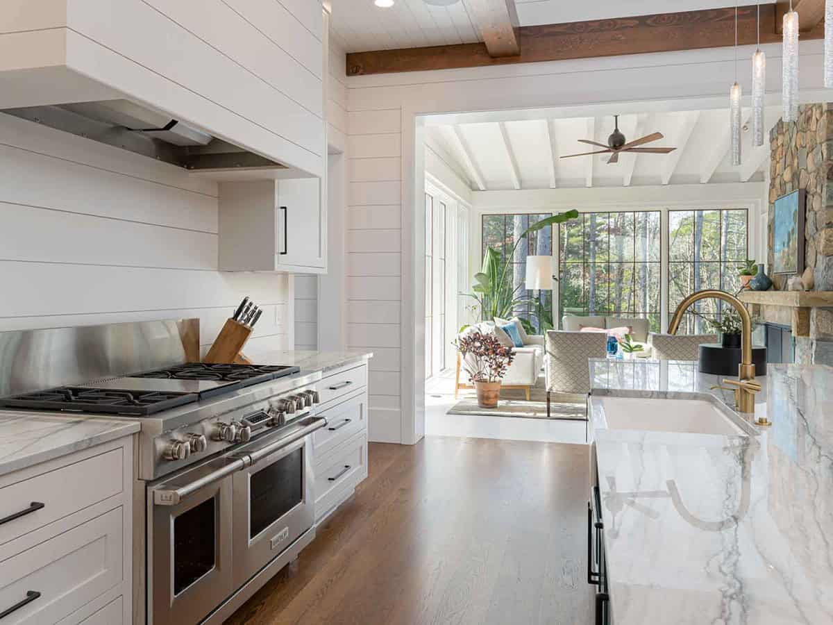 contemporary farmhouse style kitchen