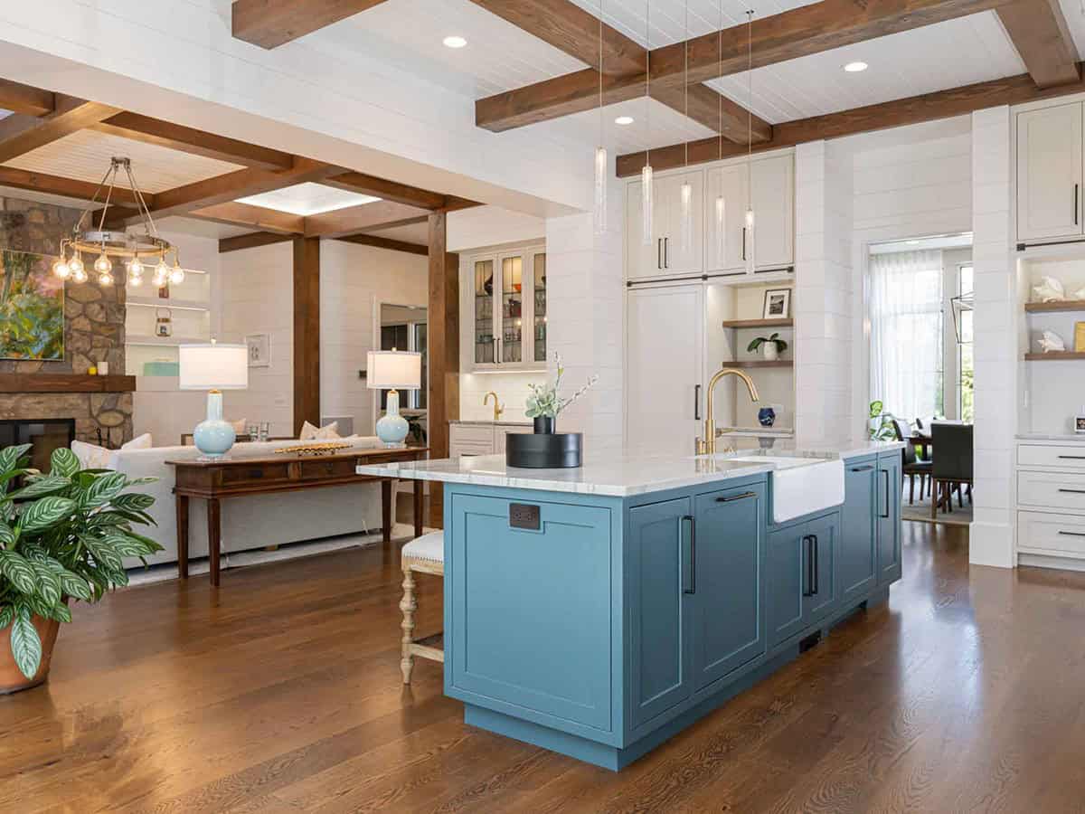 contemporary farmhouse style kitchen