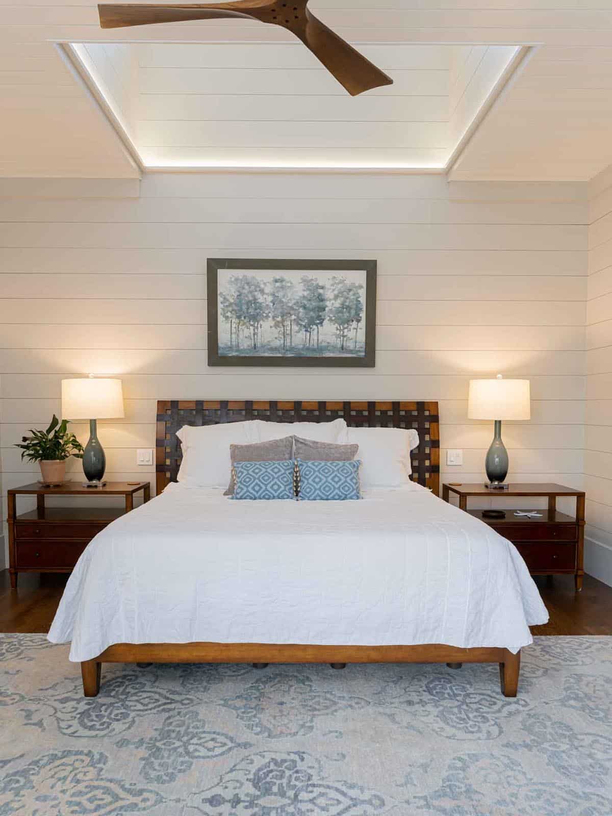 contemporary farmhouse style bedroom