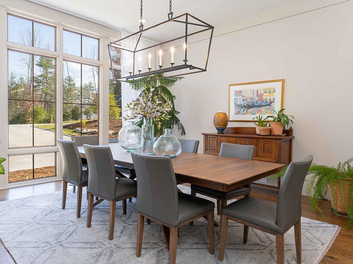 contemporary farmhouse style dining room