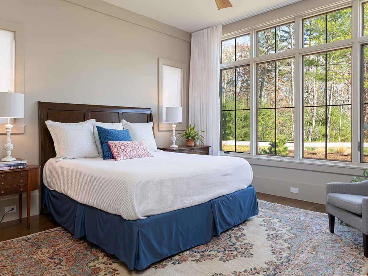 contemporary farmhouse style bedroom