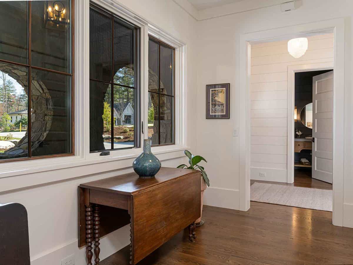 contemporary farmhouse style hallway
