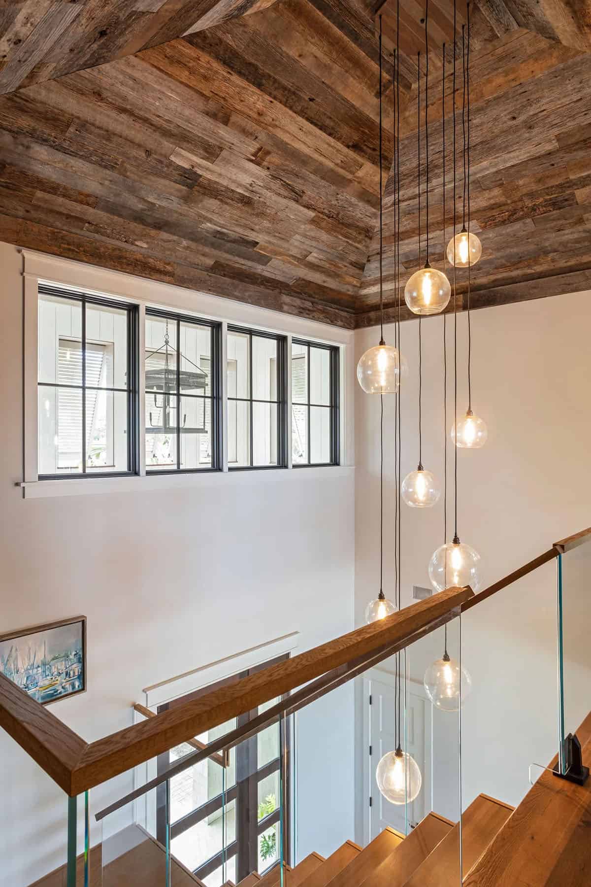 contemporary upstairs hallway