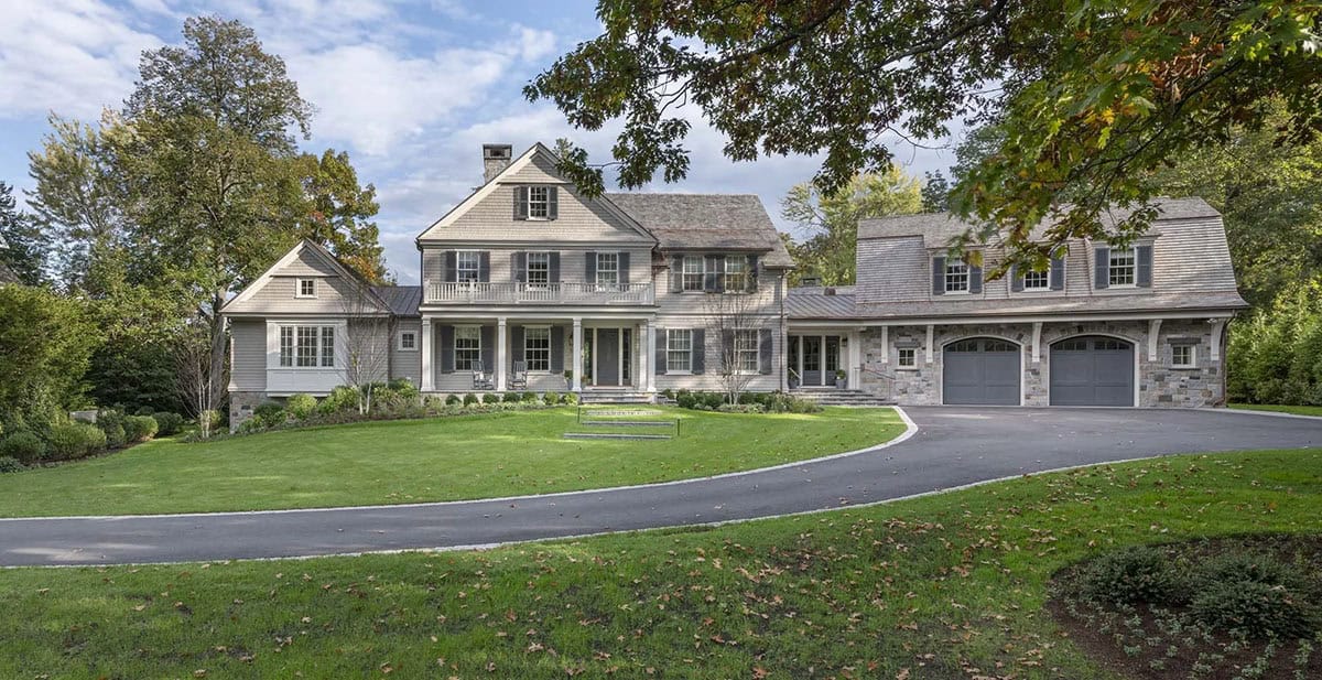 contemporary lake house exterior