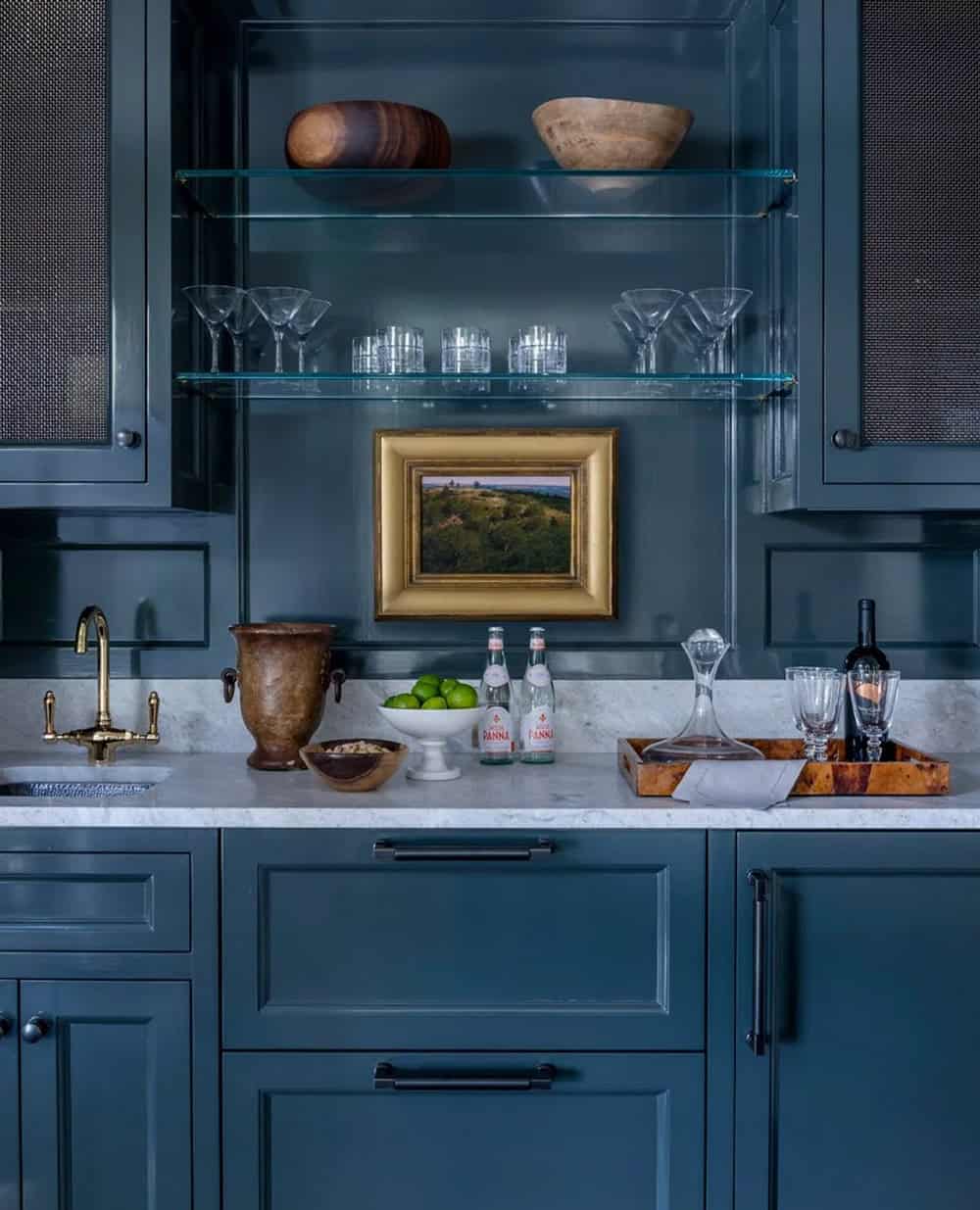 contemporary home bar