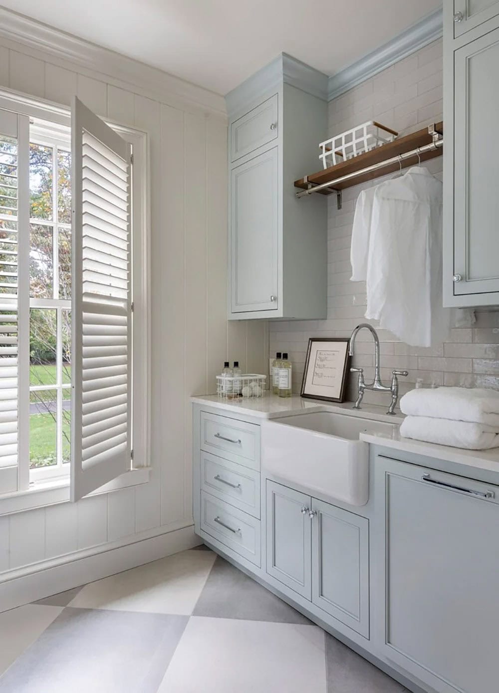 contemporary laundry room