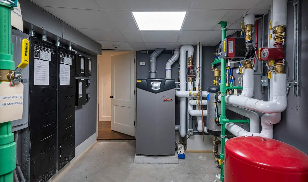 contemporary mechanical room