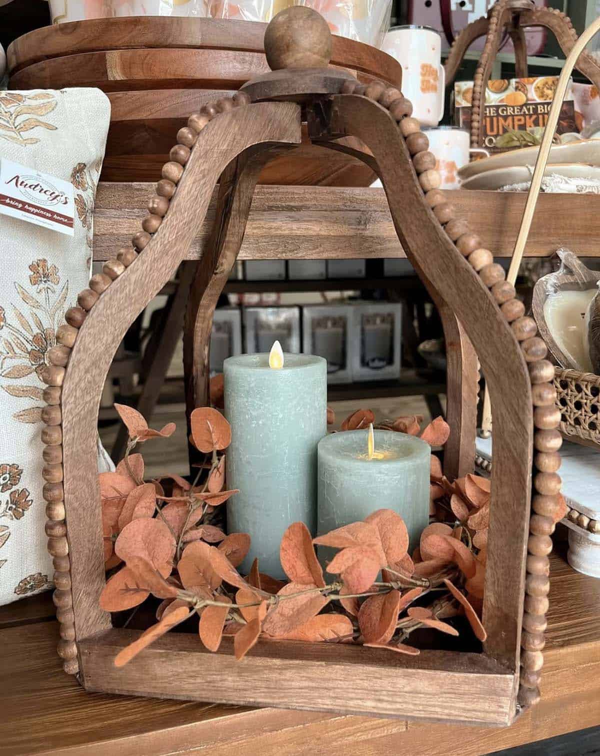 Cozy fall glow with a lantern