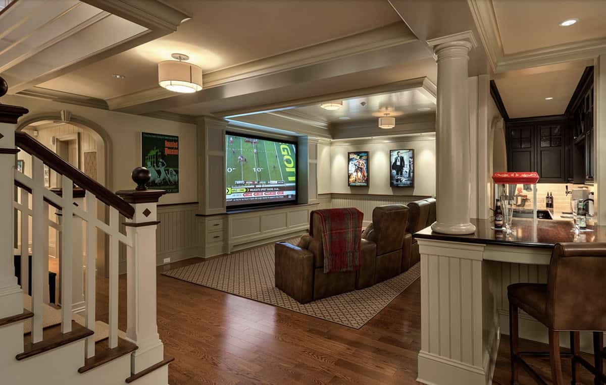 craftsman style home theater