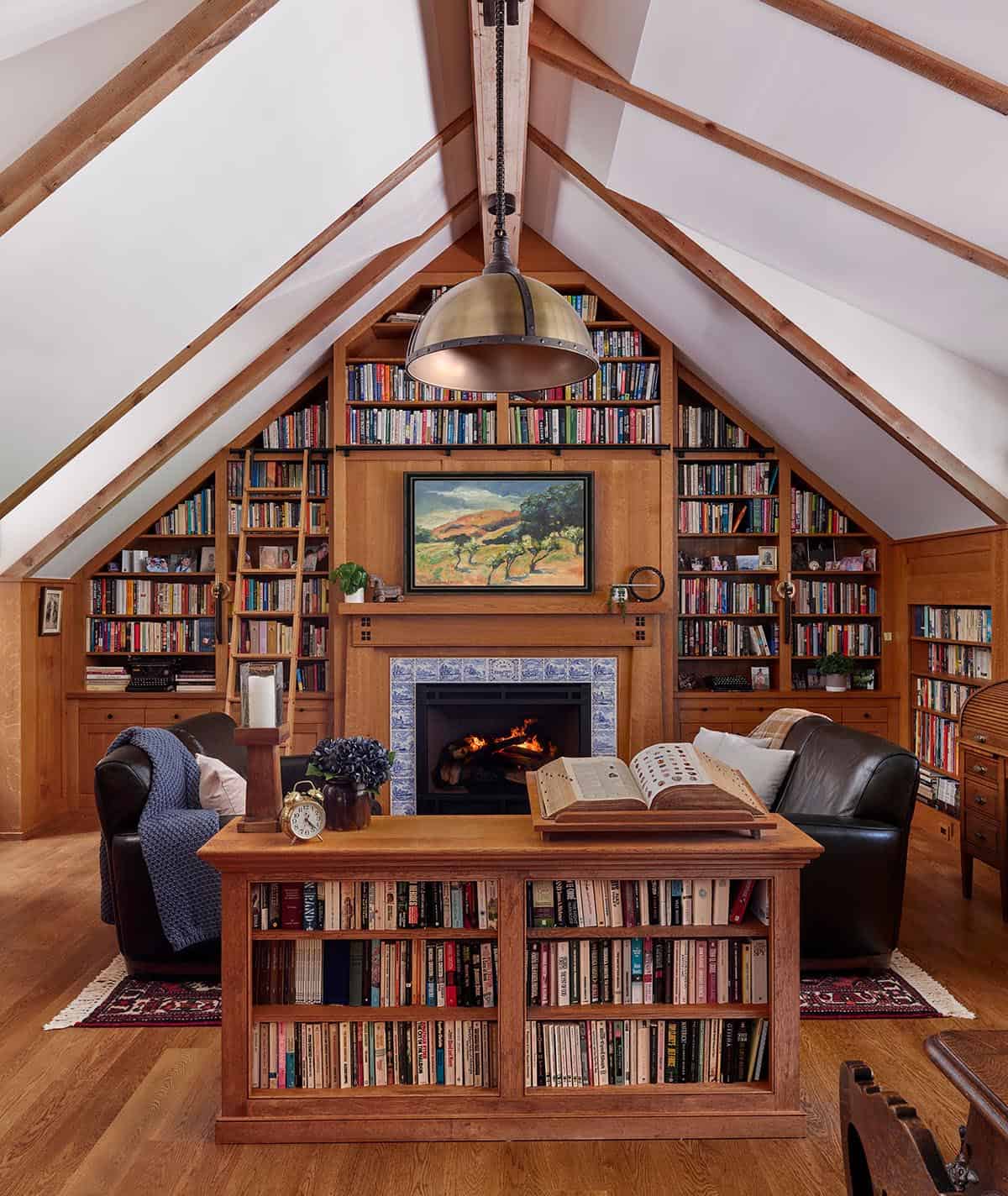 traditional style home library