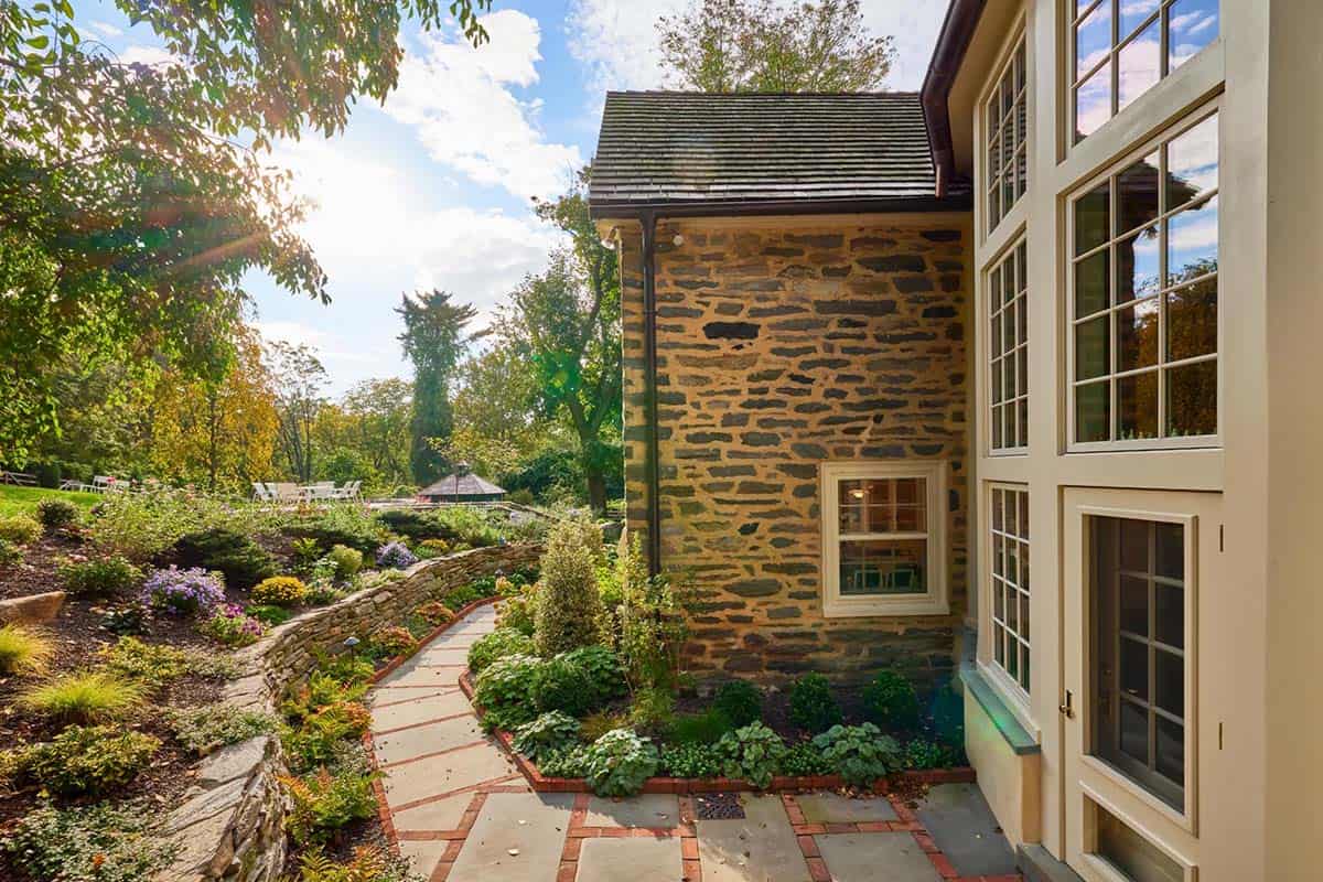 stone house exterior