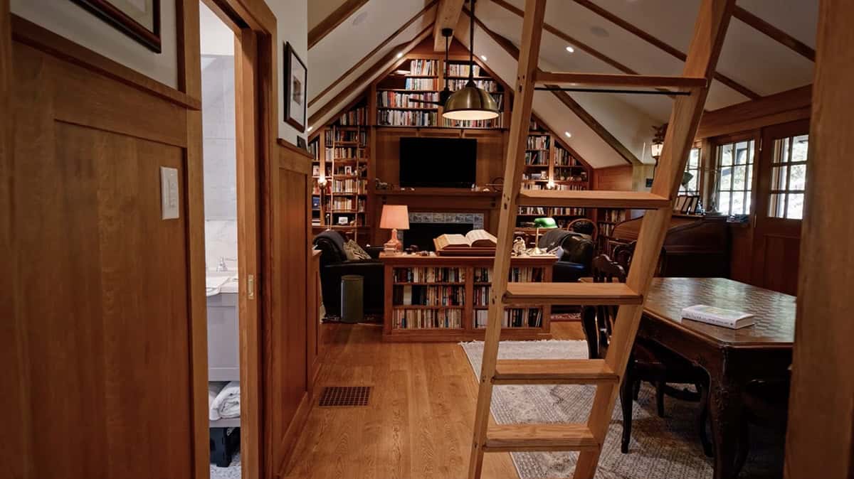 traditional style home library