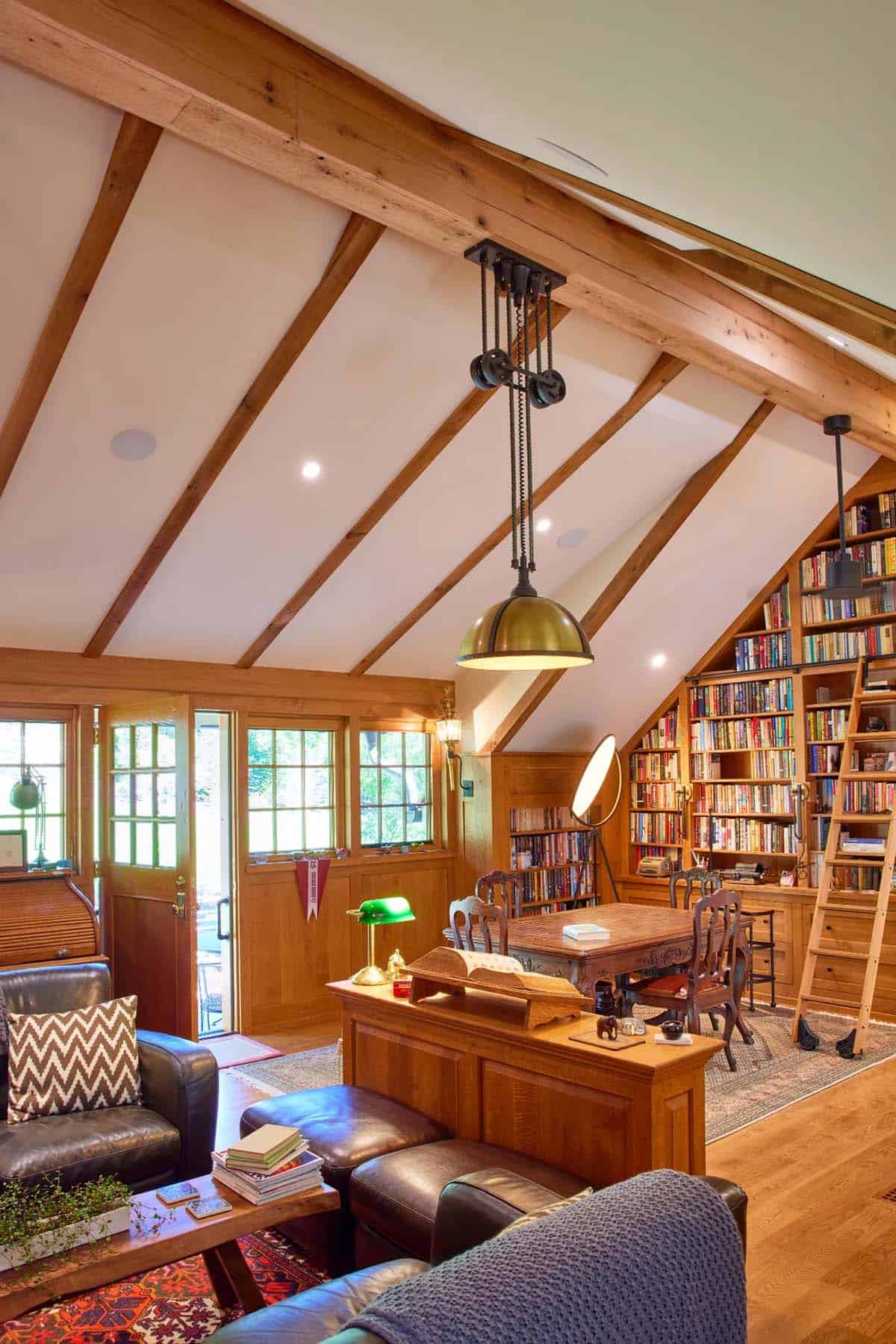traditional style home library