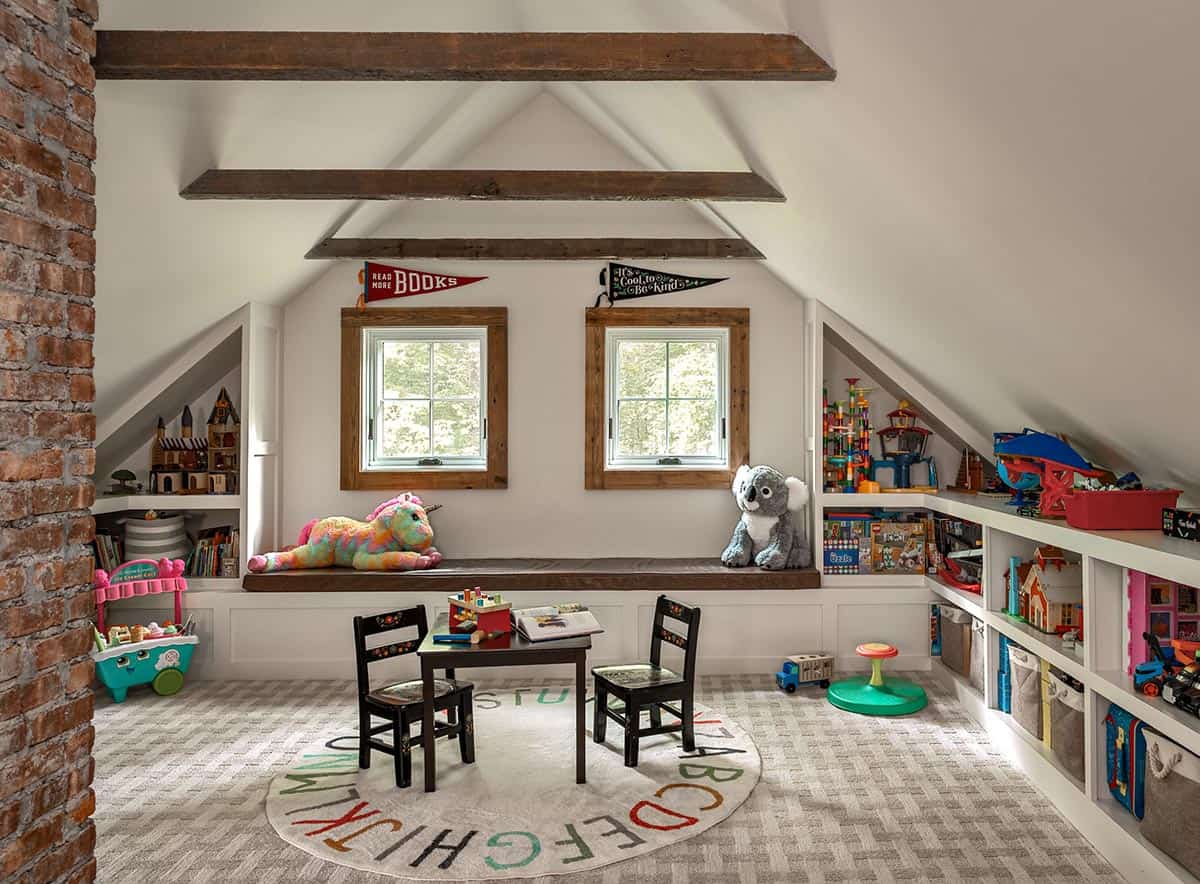 craftsman style kids playroom
