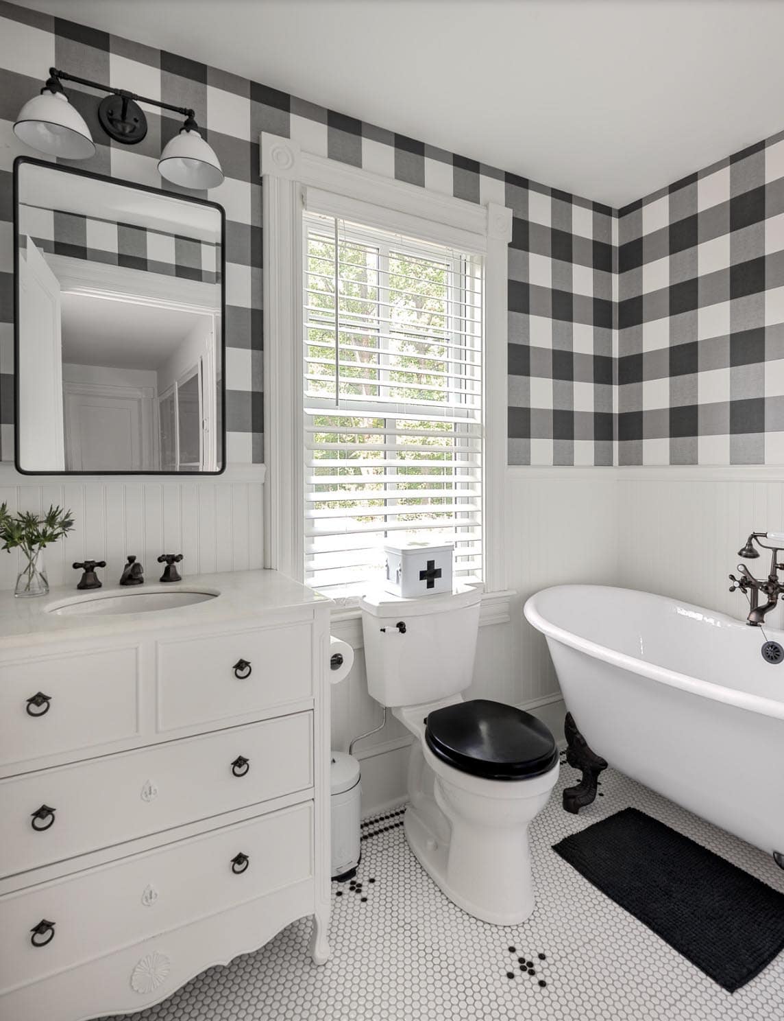 craftsman style bathroom