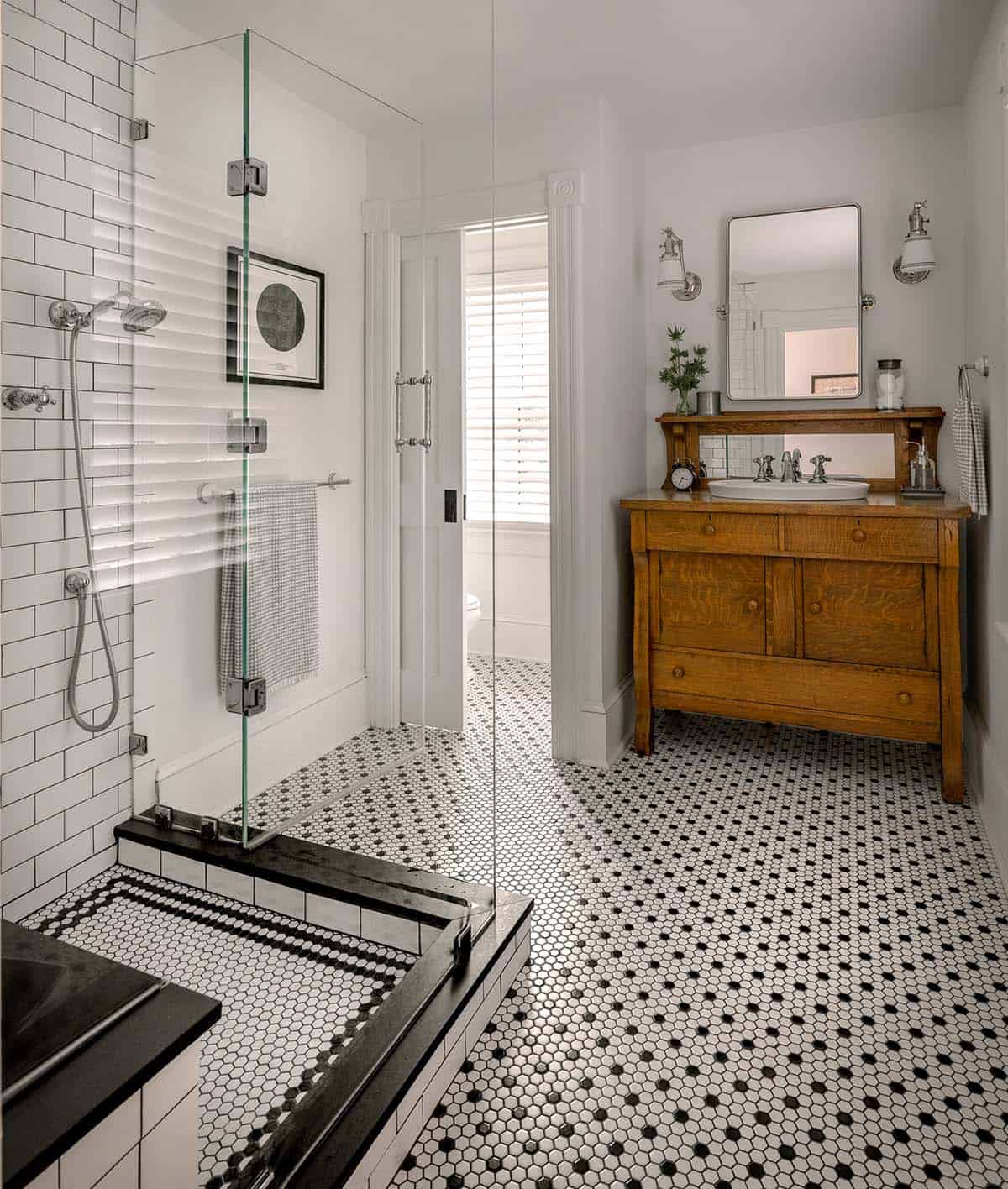 craftsman style bathroom