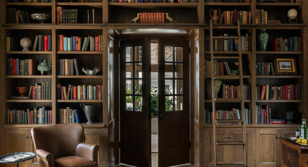 contemporary home library