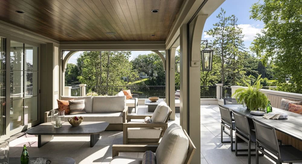 contemporary covered patio