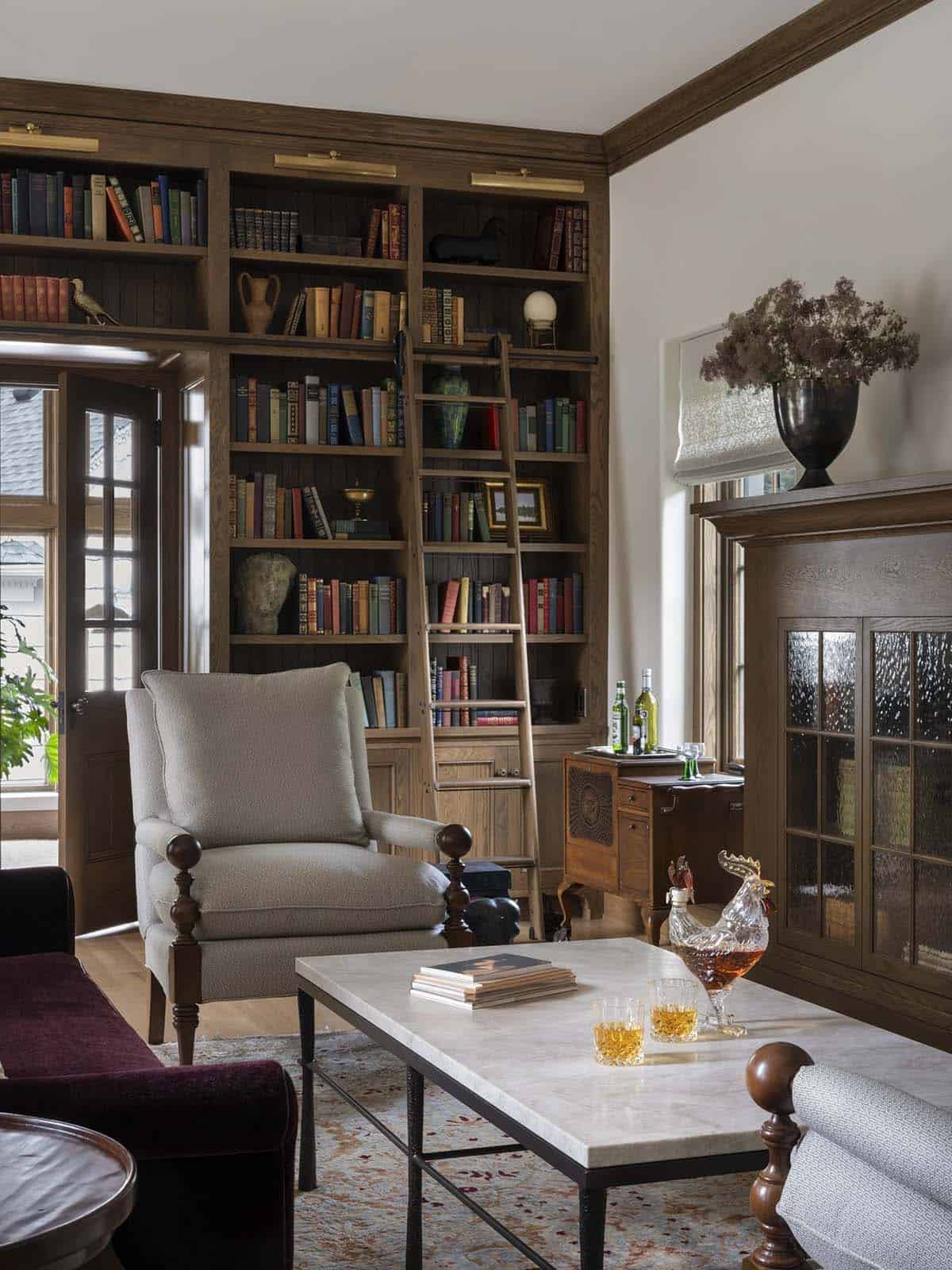 contemporary home library