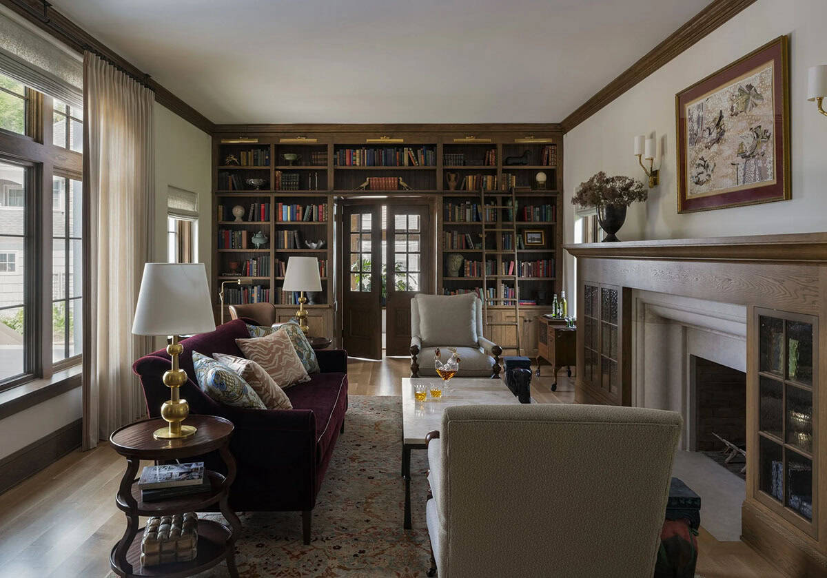 contemporary home library
