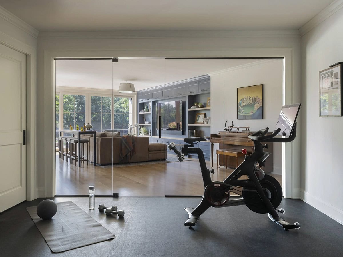contemporary home gym