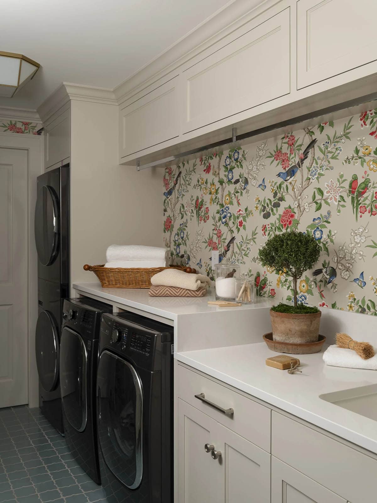 contemporary laundry room
