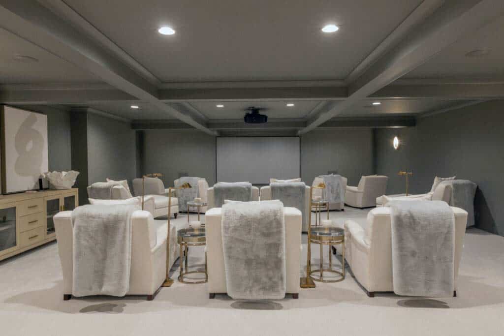 contemporary home theater