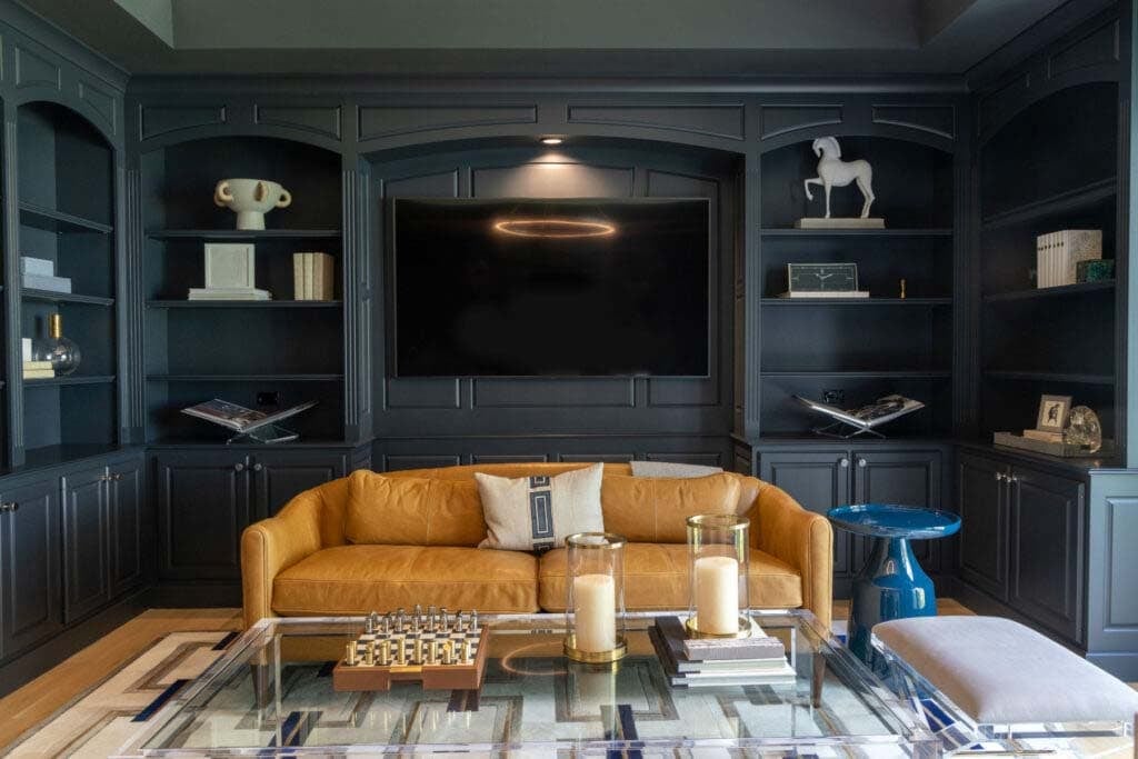 contemporary home office sitting area