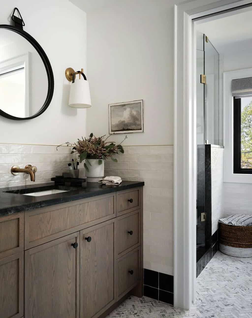 traditional style bathroom