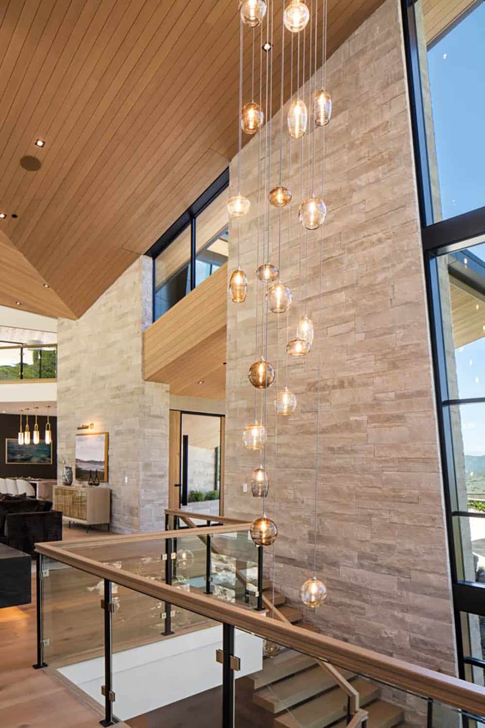 modern stone wall