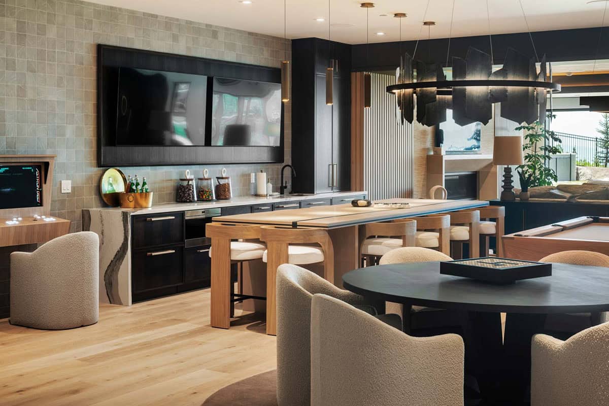 modern home bar