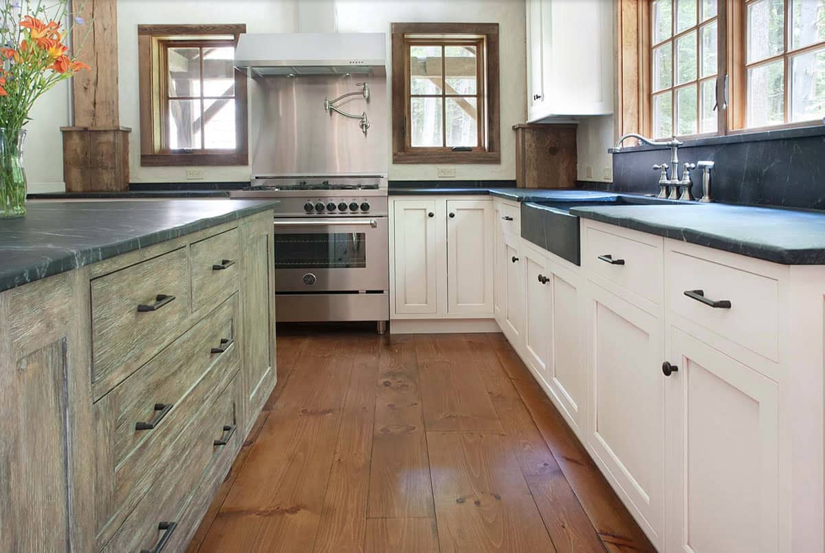 modern barn style kitchen