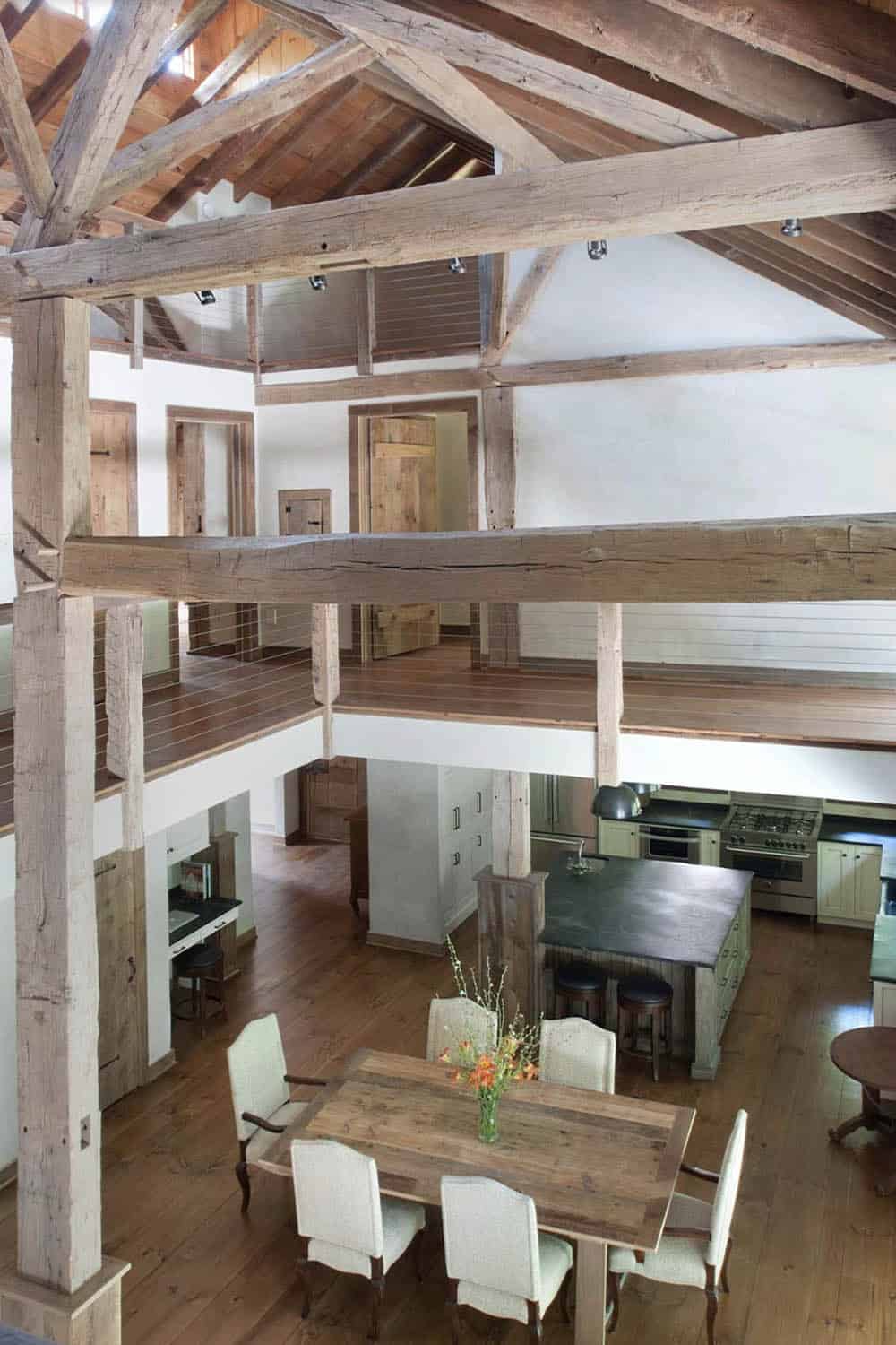modern barn style great room
