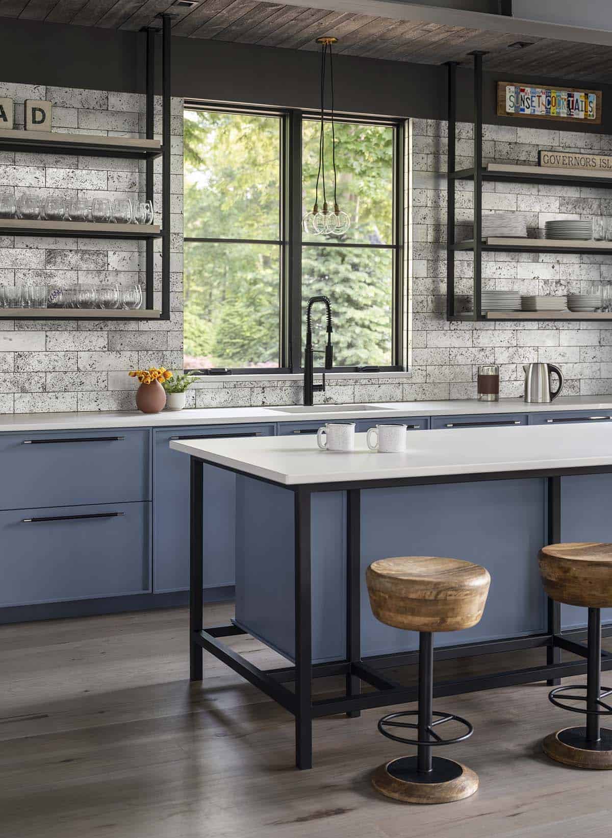 modern guest pavilion kitchen
