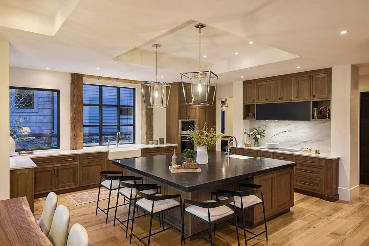 modern mountain style kitchen