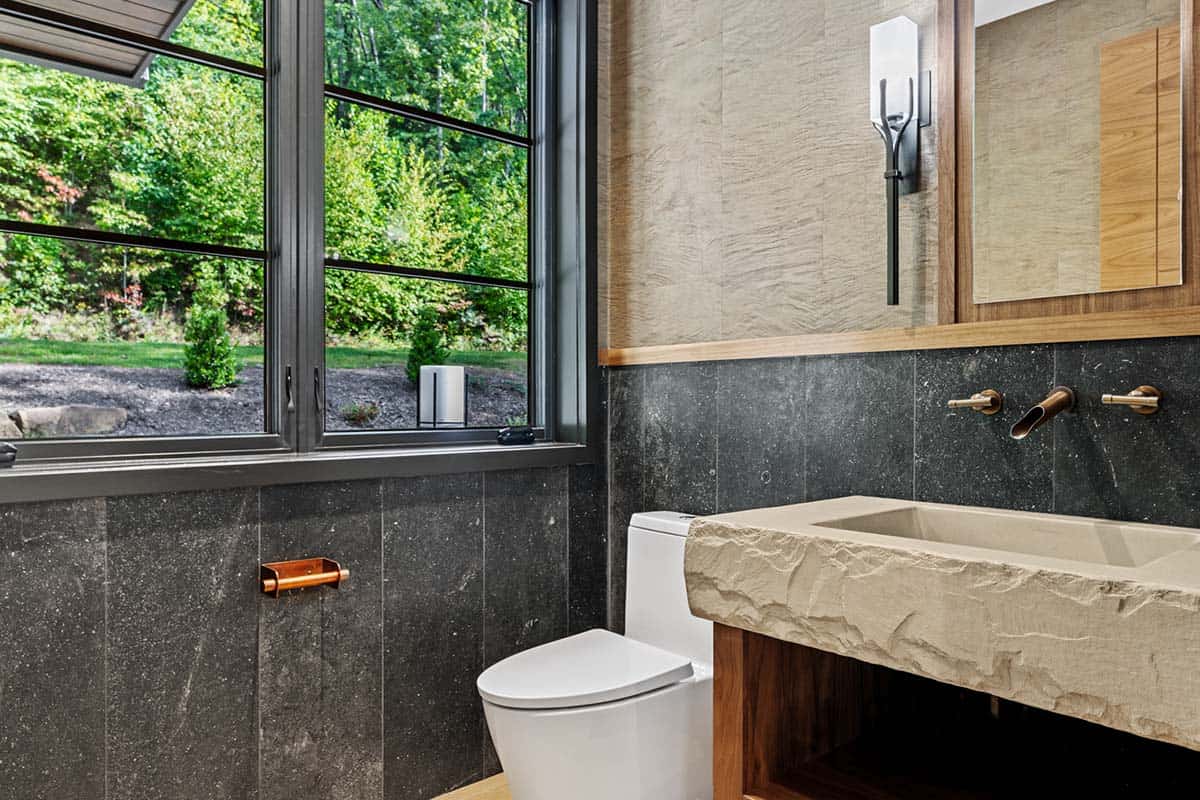modern powder room