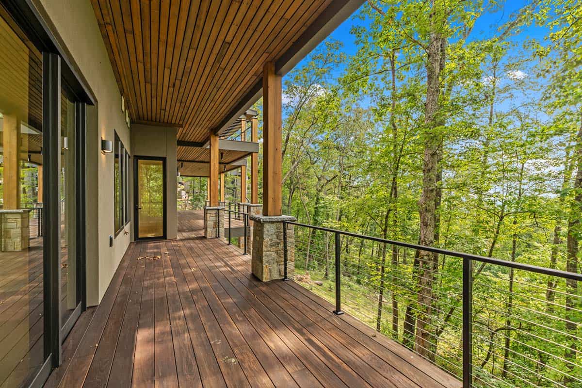 modern covered deck