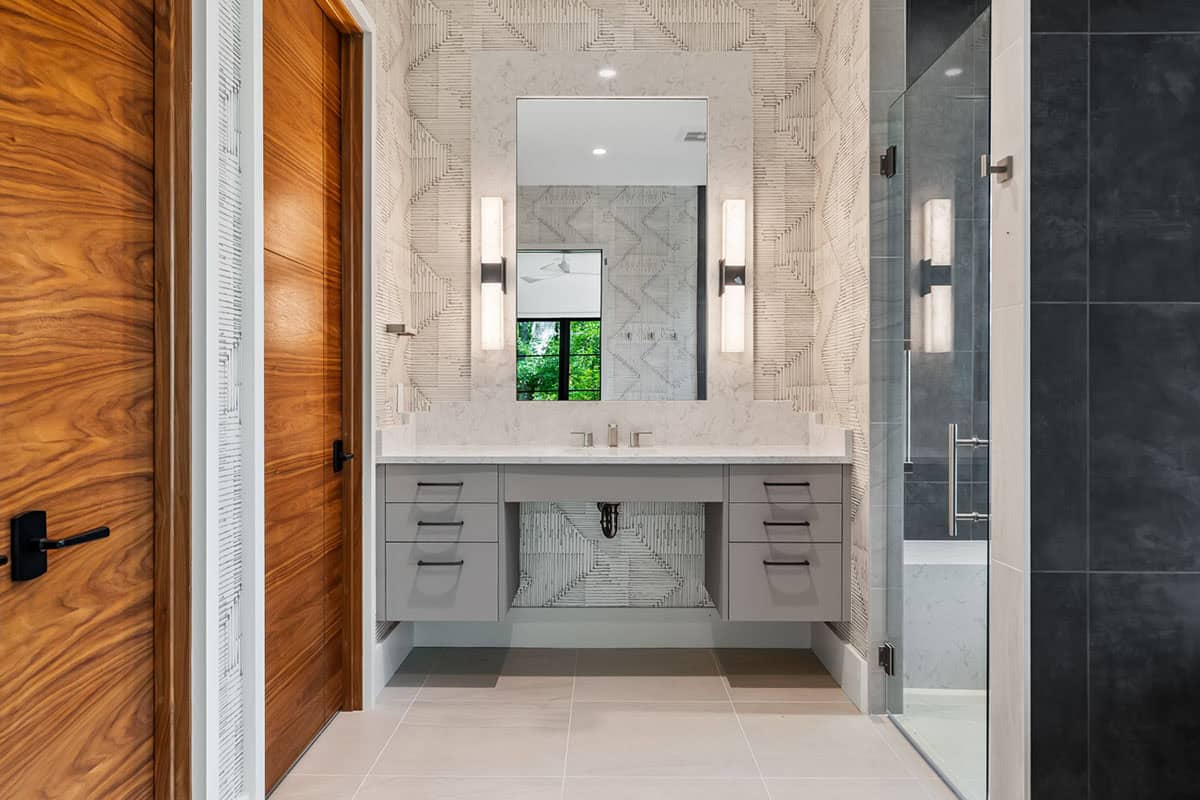 modern bathroom vanity