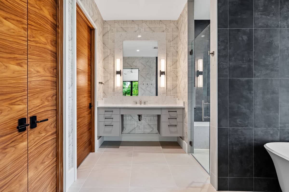 modern bathroom vanity