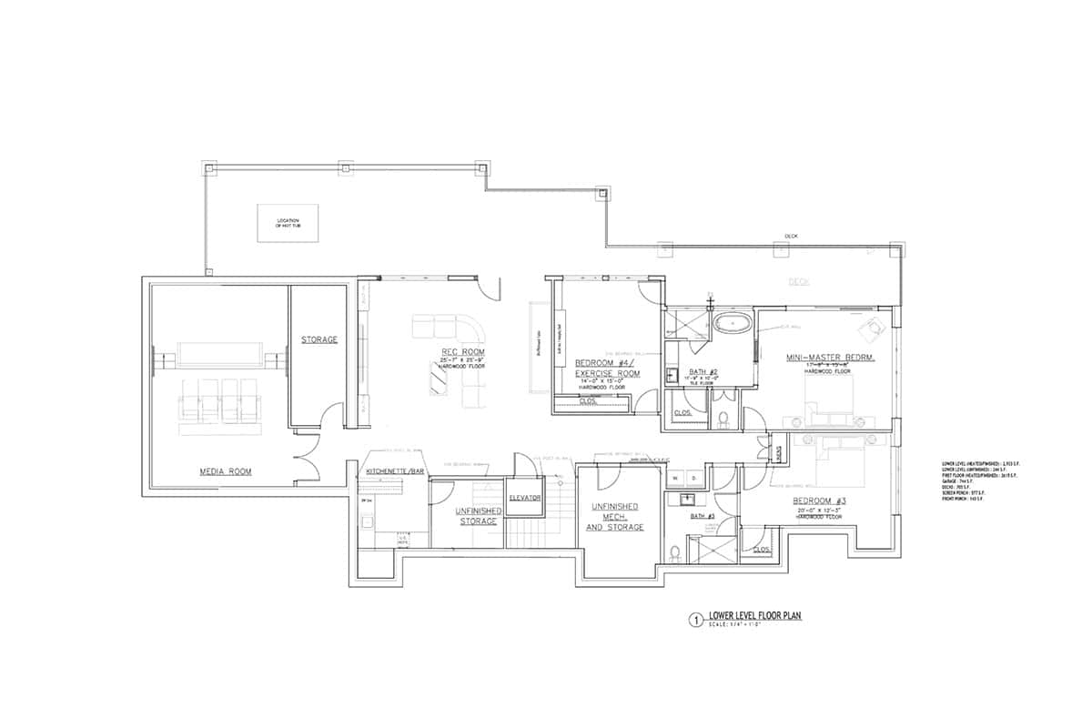 modern mountain home floor plan