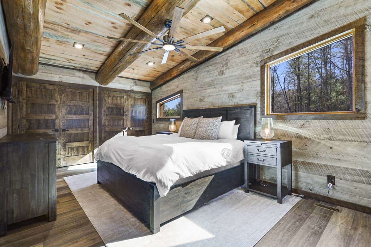 modern rustic bedroom