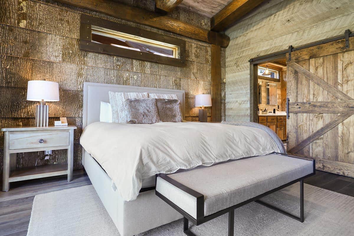 modern rustic bedroom