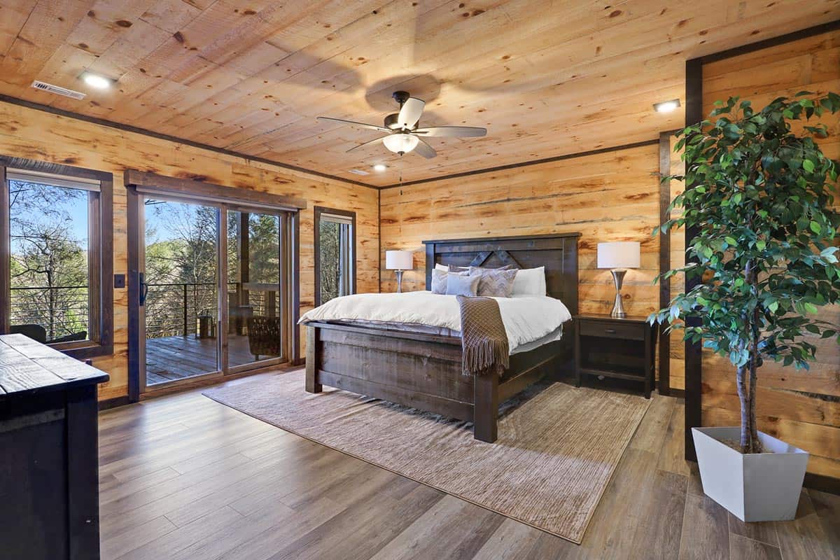 modern rustic bedroom