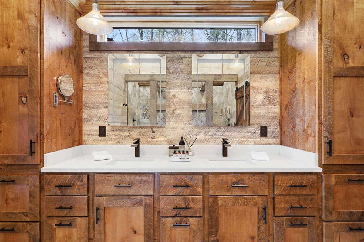 modern rustic bathroom vanity