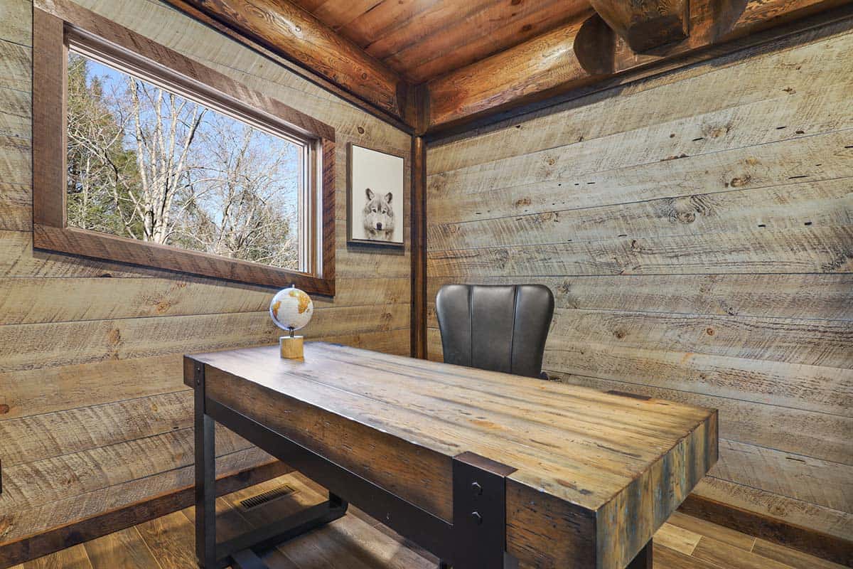 modern rustic home office