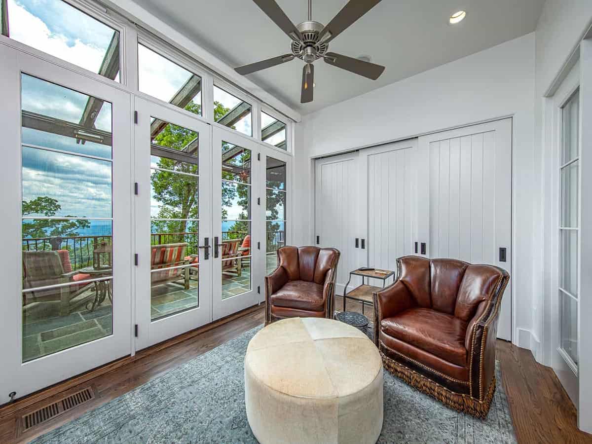 mountain ranch style home office