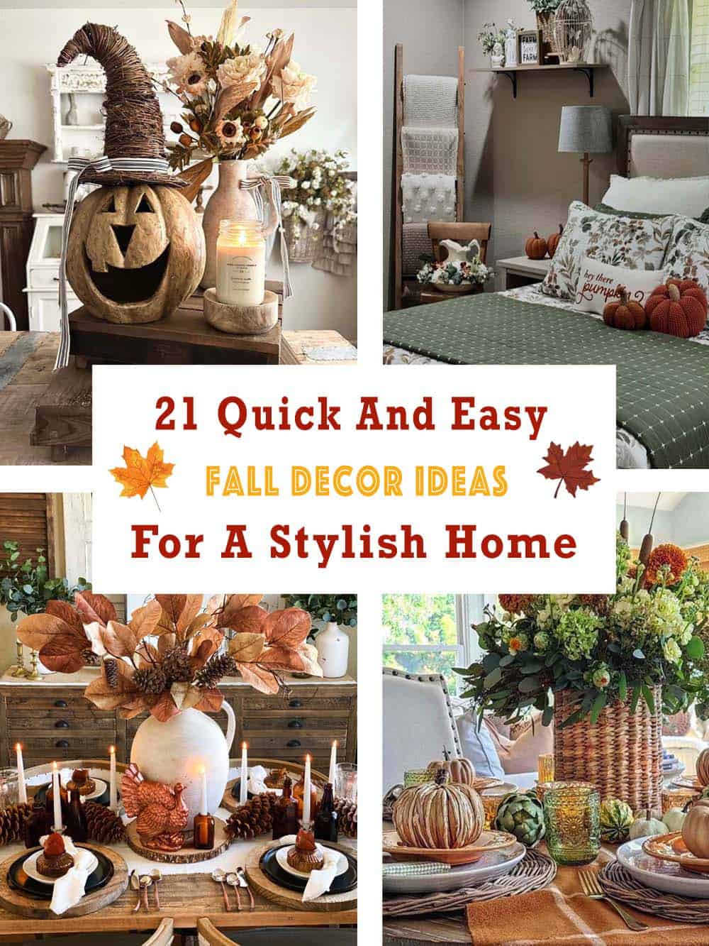 quick easy fall decor ideas for the home